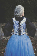 China Blue Corset Stay