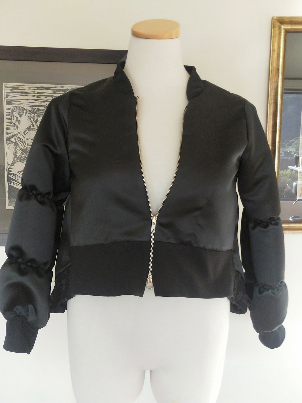 Satin Bomber Jacket