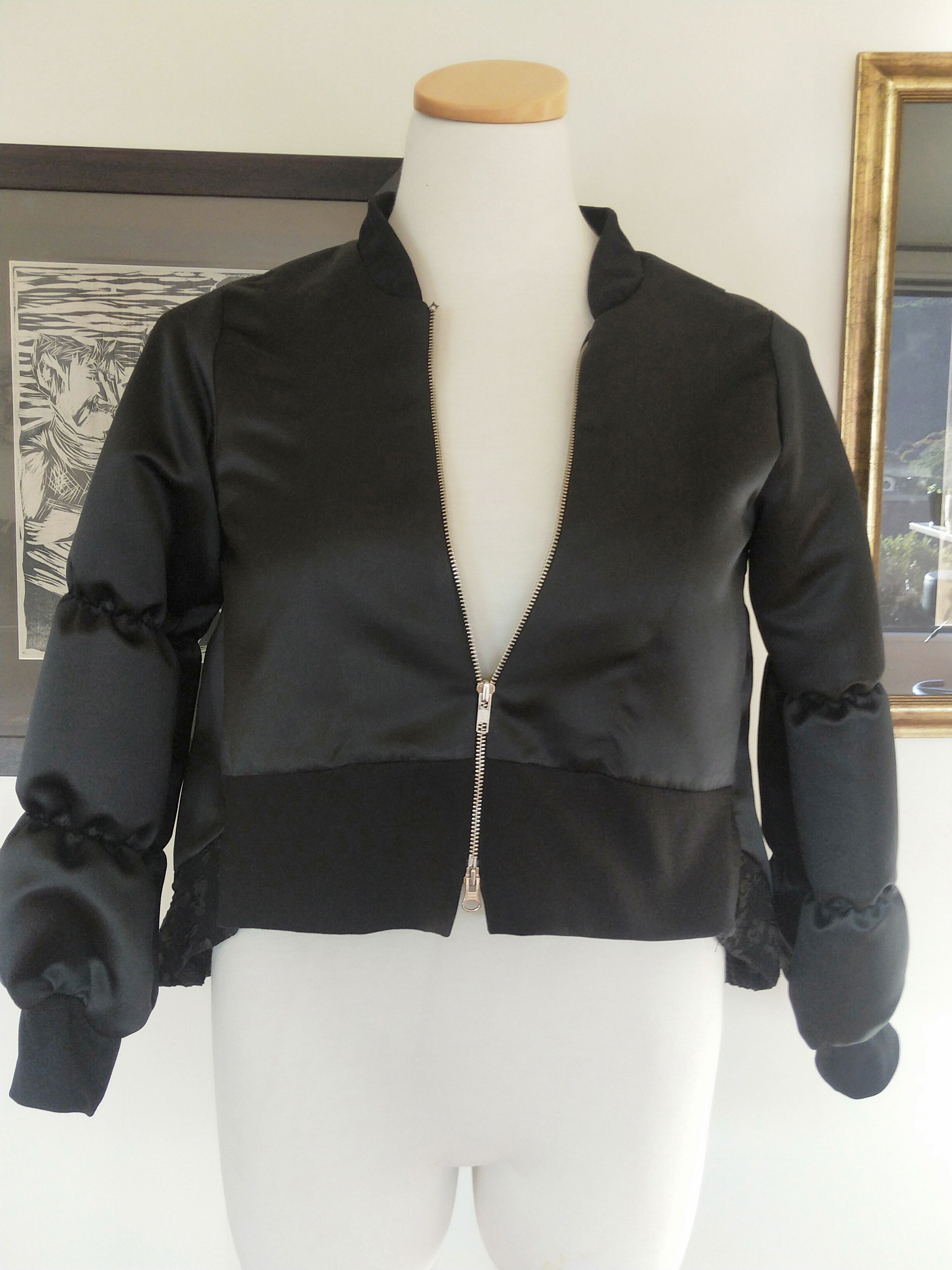 Satin Bomber Jacket