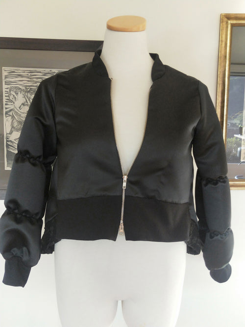 Satin Bomber Jacket